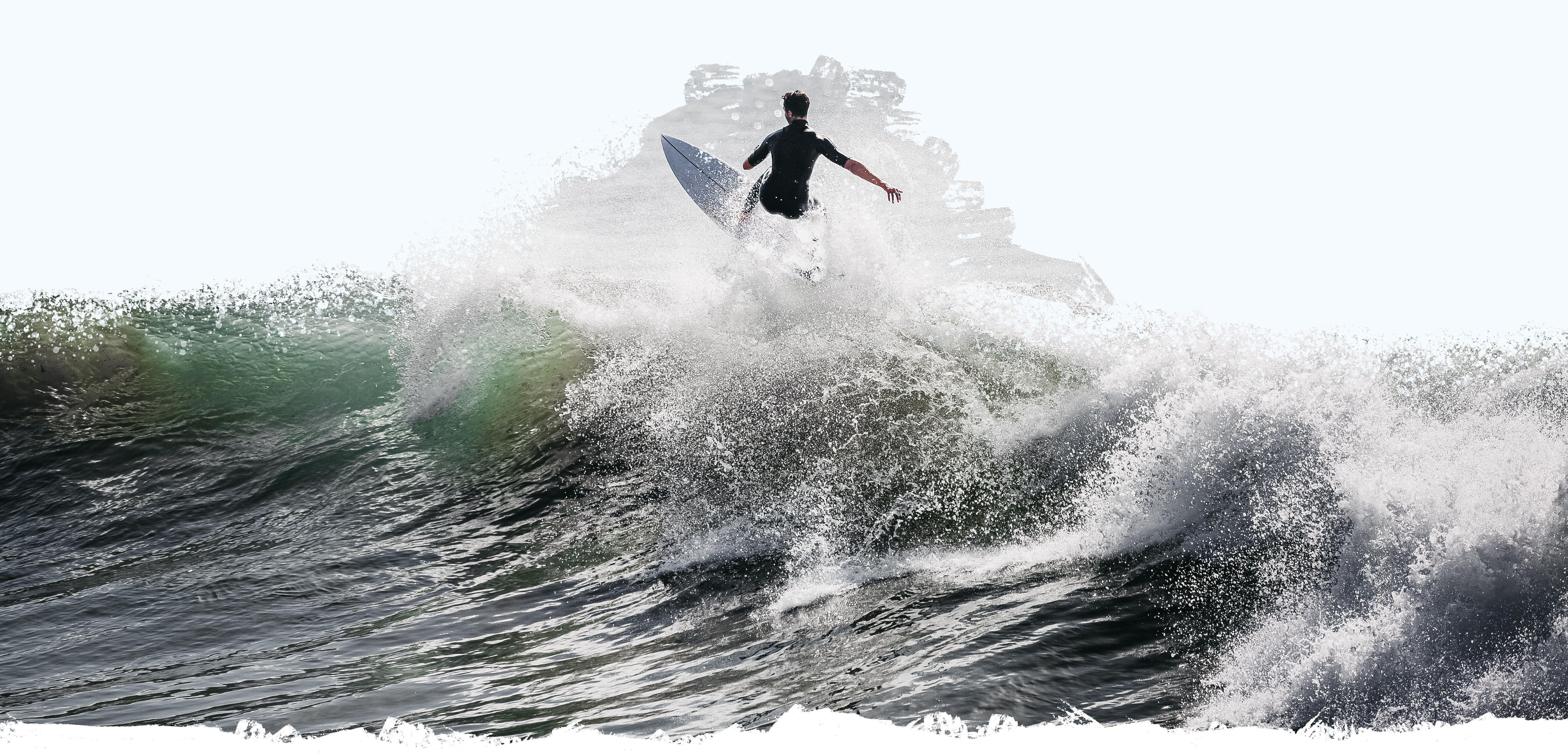 Surfers enjoying the waves in Tamraght